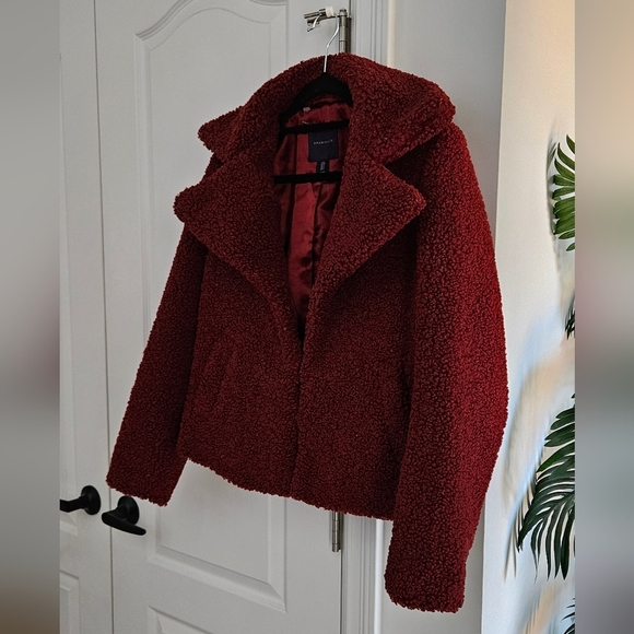 Amaryllis Deep Red Teddy Jacket - Picture 3 of 5